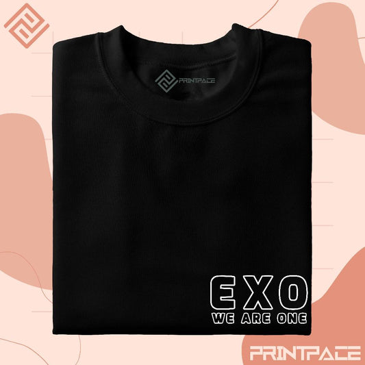 EXO - We Are One Inverted Pocket Logo Kpop Shirt