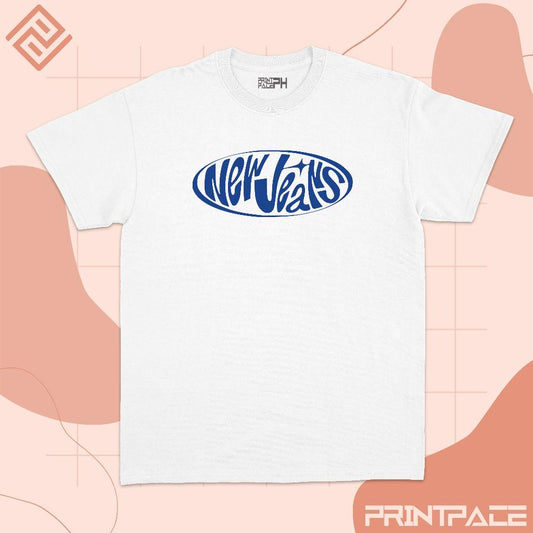 NEWJEANS - Text Graphic Logo Kpop Shirt
