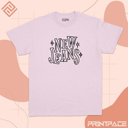 NEWJEANS - Typographic Logo Kpop Shirt