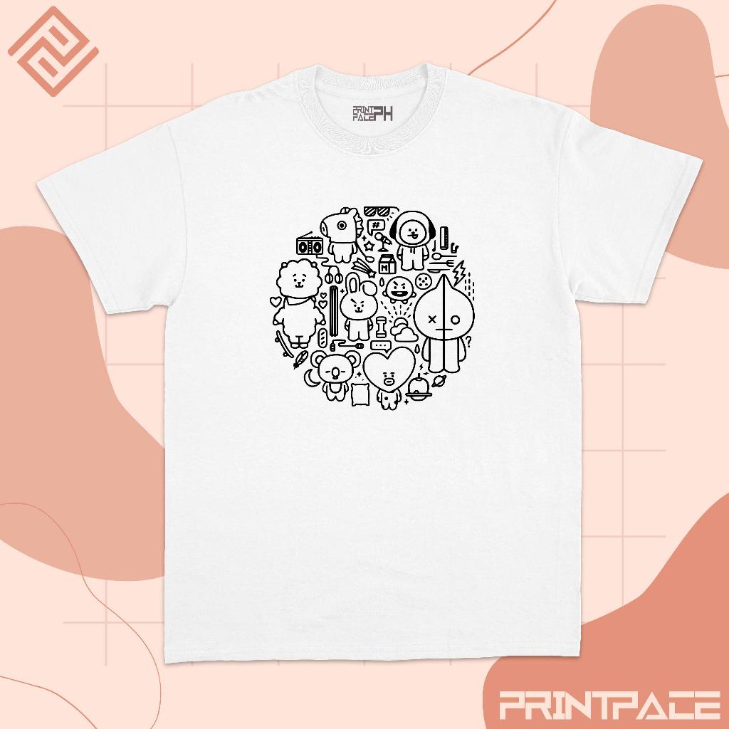 BTS -  BT21 Graphic Kpop Shirt
