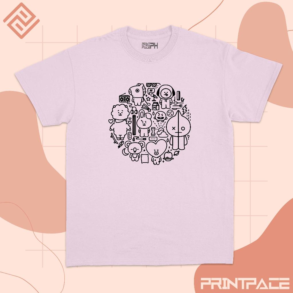 BTS -  BT21 Graphic Kpop Shirt