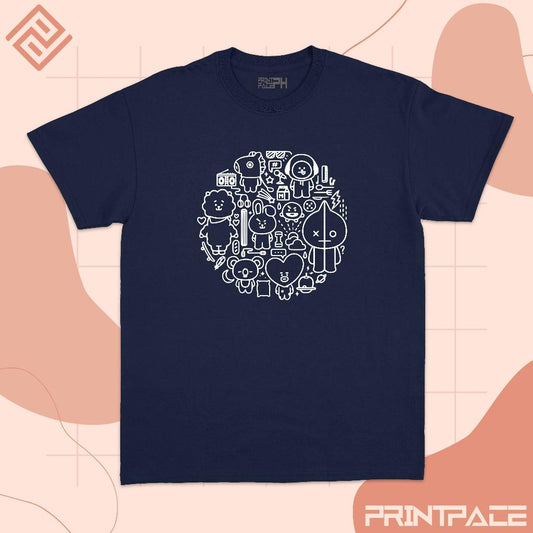 BTS -  BT21 Graphic Kpop Shirt