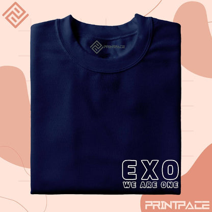 EXO - We Are One Inverted Pocket Logo Kpop Shirt