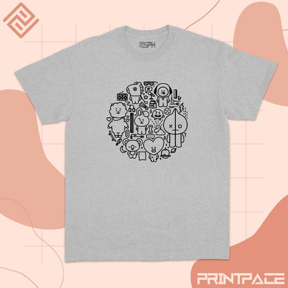 BTS -  BT21 Graphic Kpop Shirt