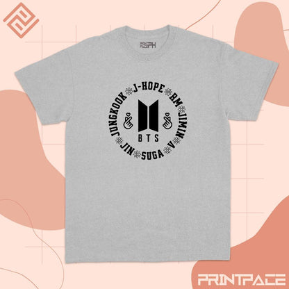 BTS -  Circular Logo Kpop Shirt
