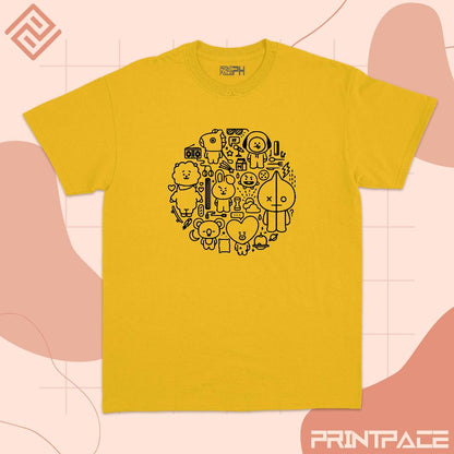 BTS -  BT21 Graphic Kpop Shirt