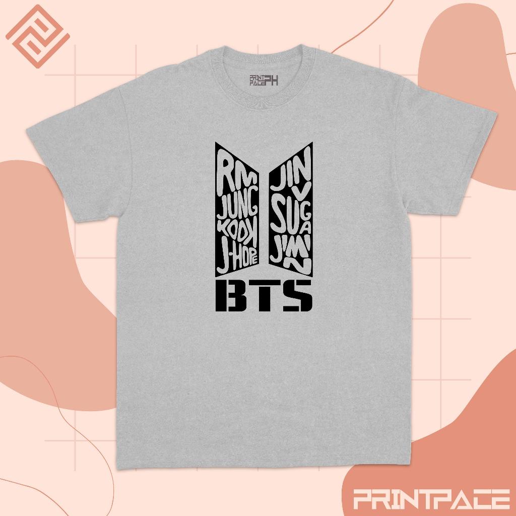 BTS - Name Typography Logo Kpop Shirt