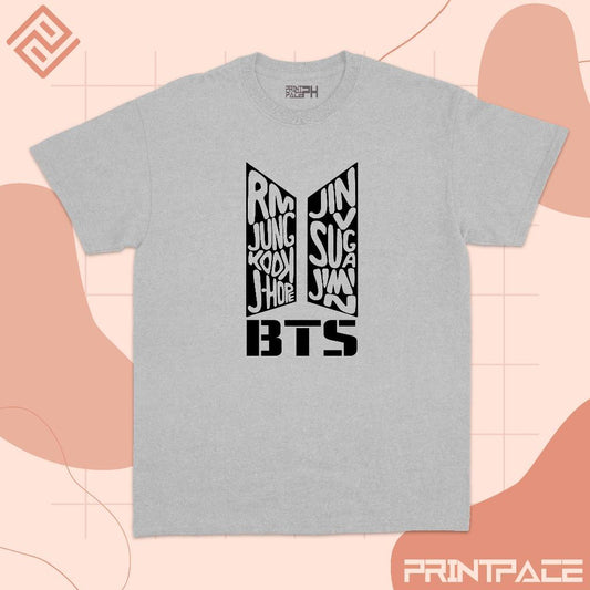 BTS - Name Typography Logo Kpop Shirt