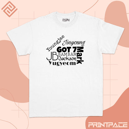 GOT7 -  Classic Text Logo Kpop Shirt