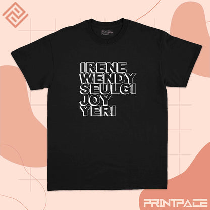 RED VELVET -  Name Typography Kpop Shirt