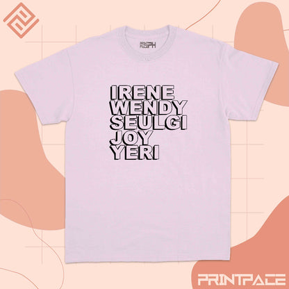 RED VELVET -  Name Typography Kpop Shirt