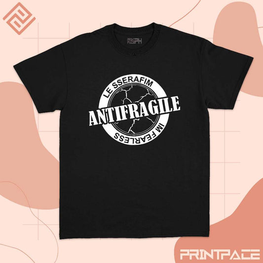 LE SSERAFIM - Anti Fragile Circular Logo Kpop Shirt