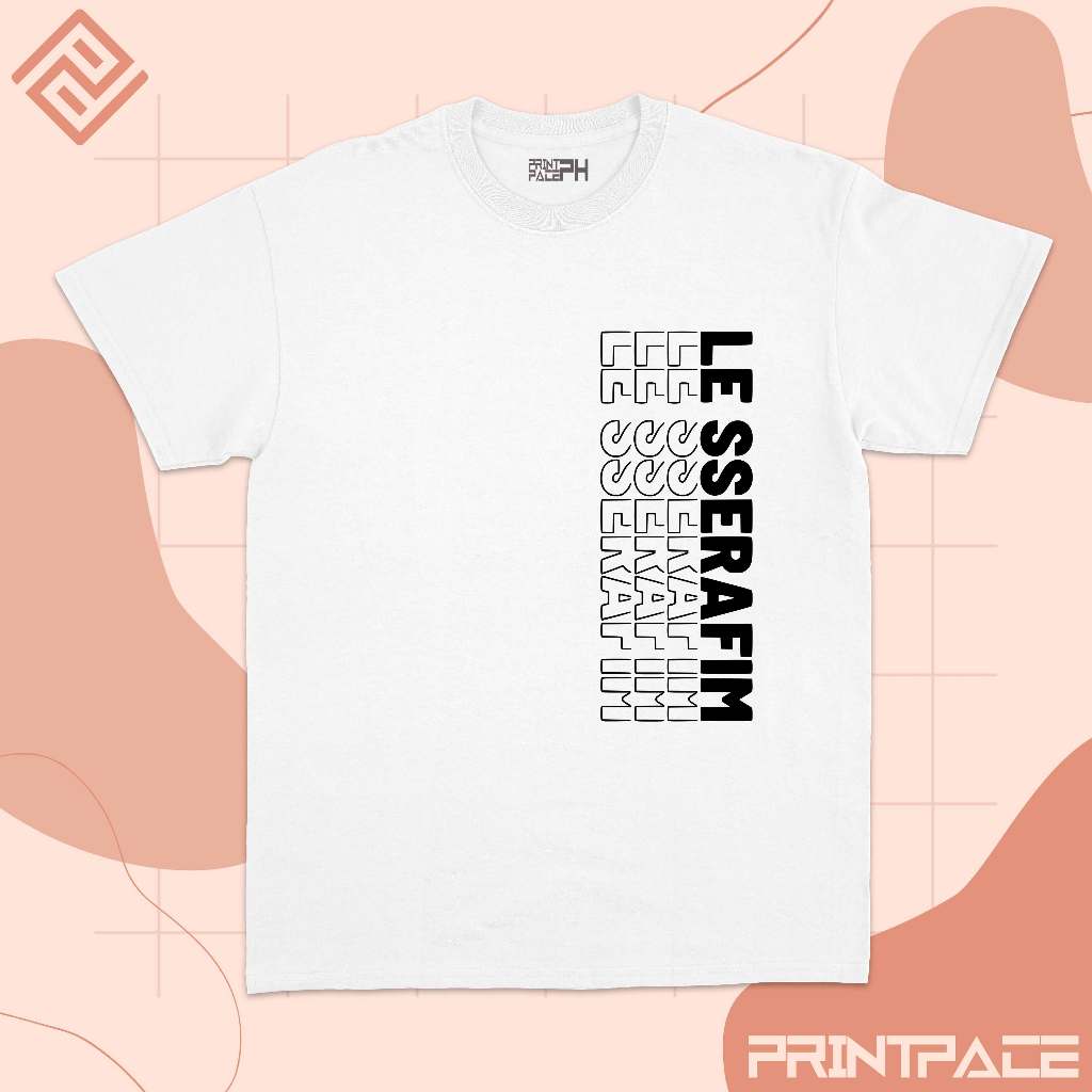 LE SSERAFIM - Typograhy Side Kpop Shirt
