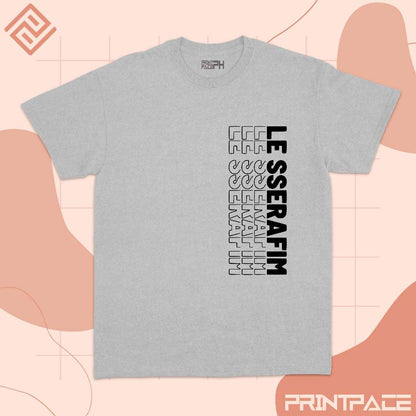 LE SSERAFIM - Typograhy Side Kpop Shirt