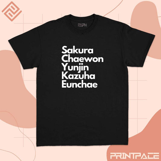 LE SSERAFIM - Name List Kpop Shirt