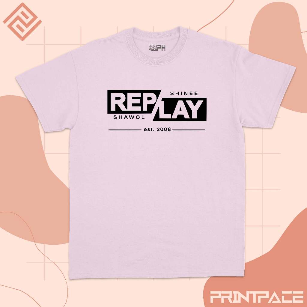 SHINEE - Replay Classic Logo Kpop Shirt