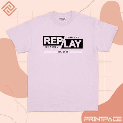 SHINEE - Replay Classic Logo Kpop Shirt