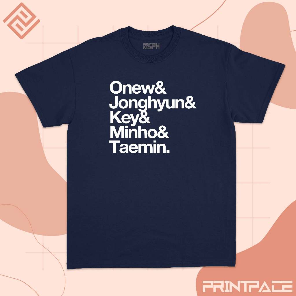 SHINEE - Text Typography Name Kpop Shirt