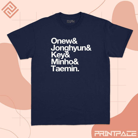 SHINEE - Text Typography Name Kpop Shirt
