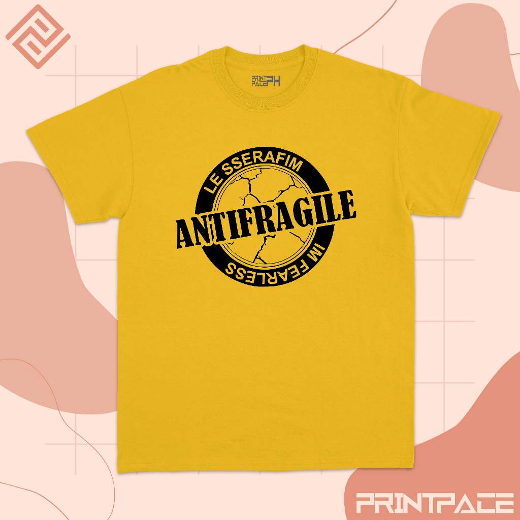 LE SSERAFIM - Anti Fragile Circular Logo Kpop Shirt
