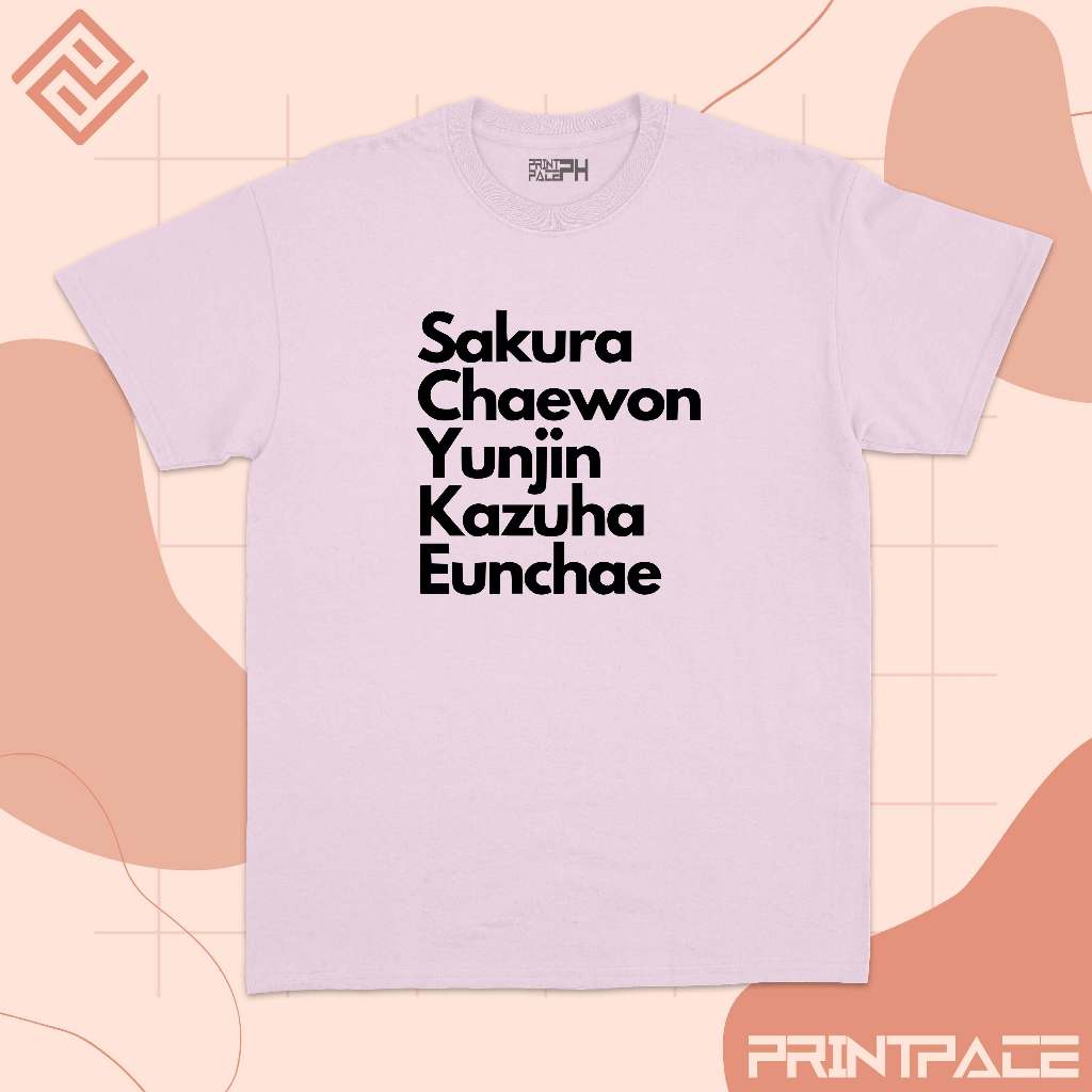 LE SSERAFIM - Name List Kpop Shirt