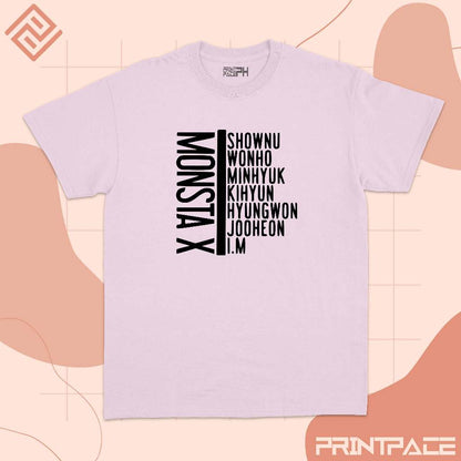 MONSTA X - Member List Kpop Shirt