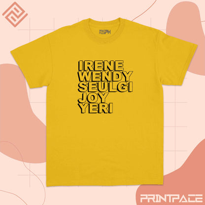 RED VELVET -  Name Typography Kpop Shirt