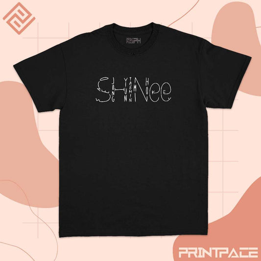 SHINEE - Name Typography Logo Kpop Shirt