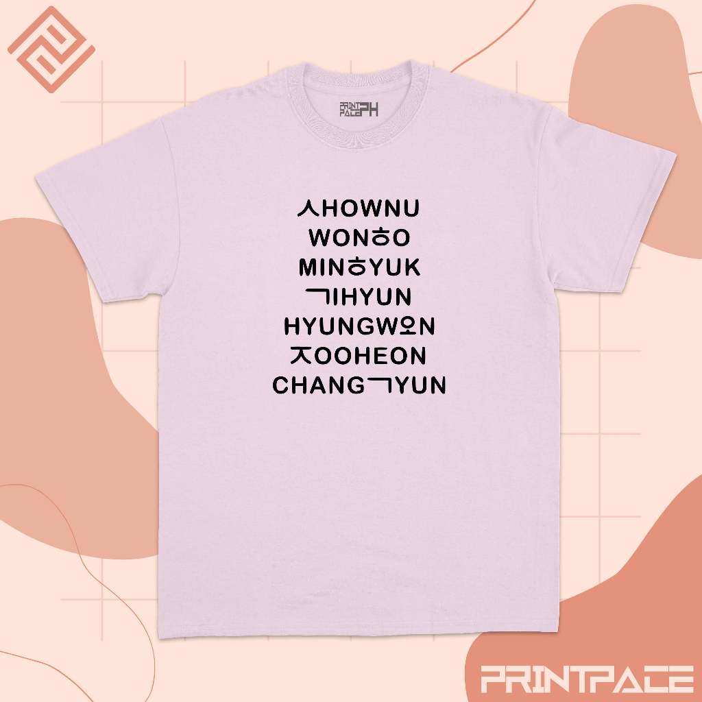 MONSTA X - Classic Name List Kpop Shirt