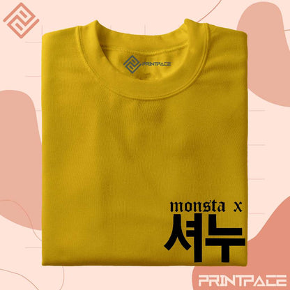 MONSTA X - Typography Pocket Kpop Shirt