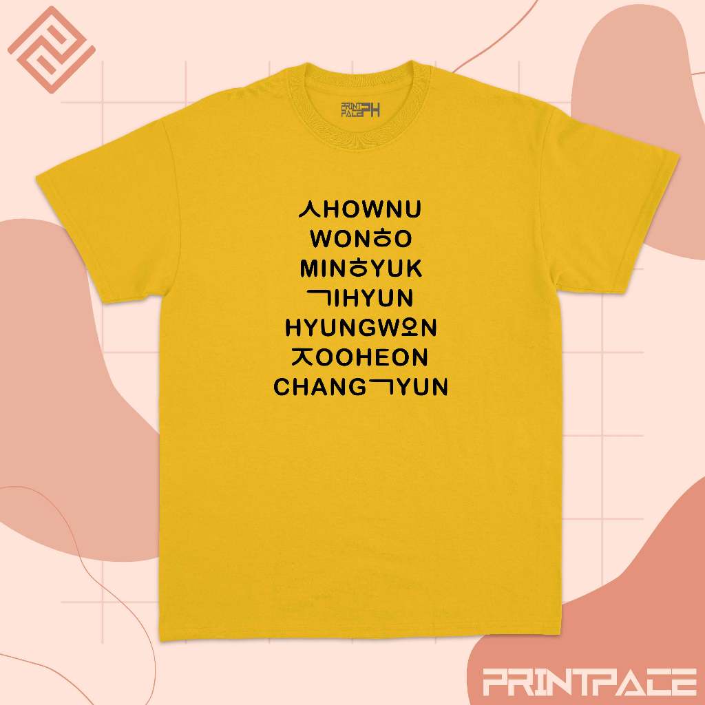 MONSTA X - Classic Name List Kpop Shirt