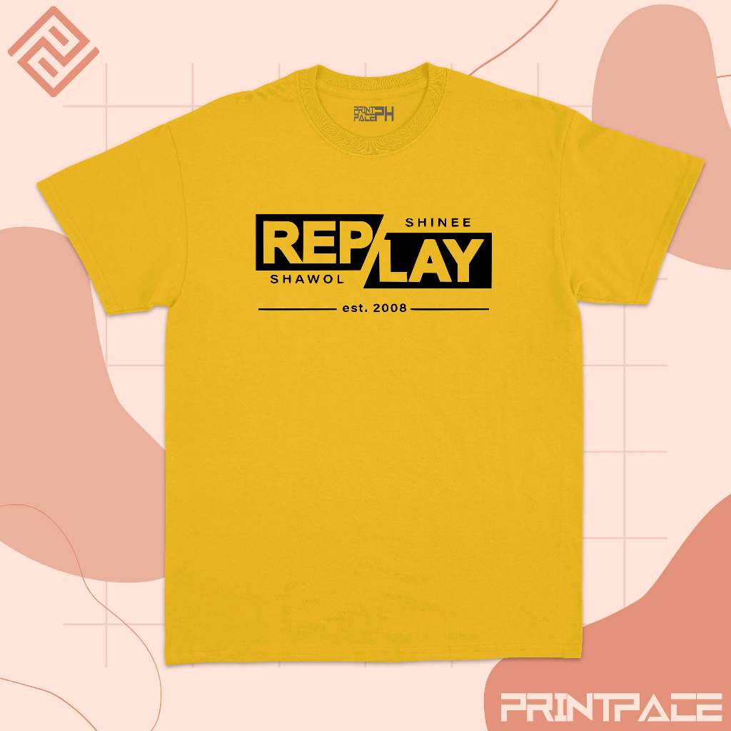 SHINEE - Replay Classic Logo Kpop Shirt