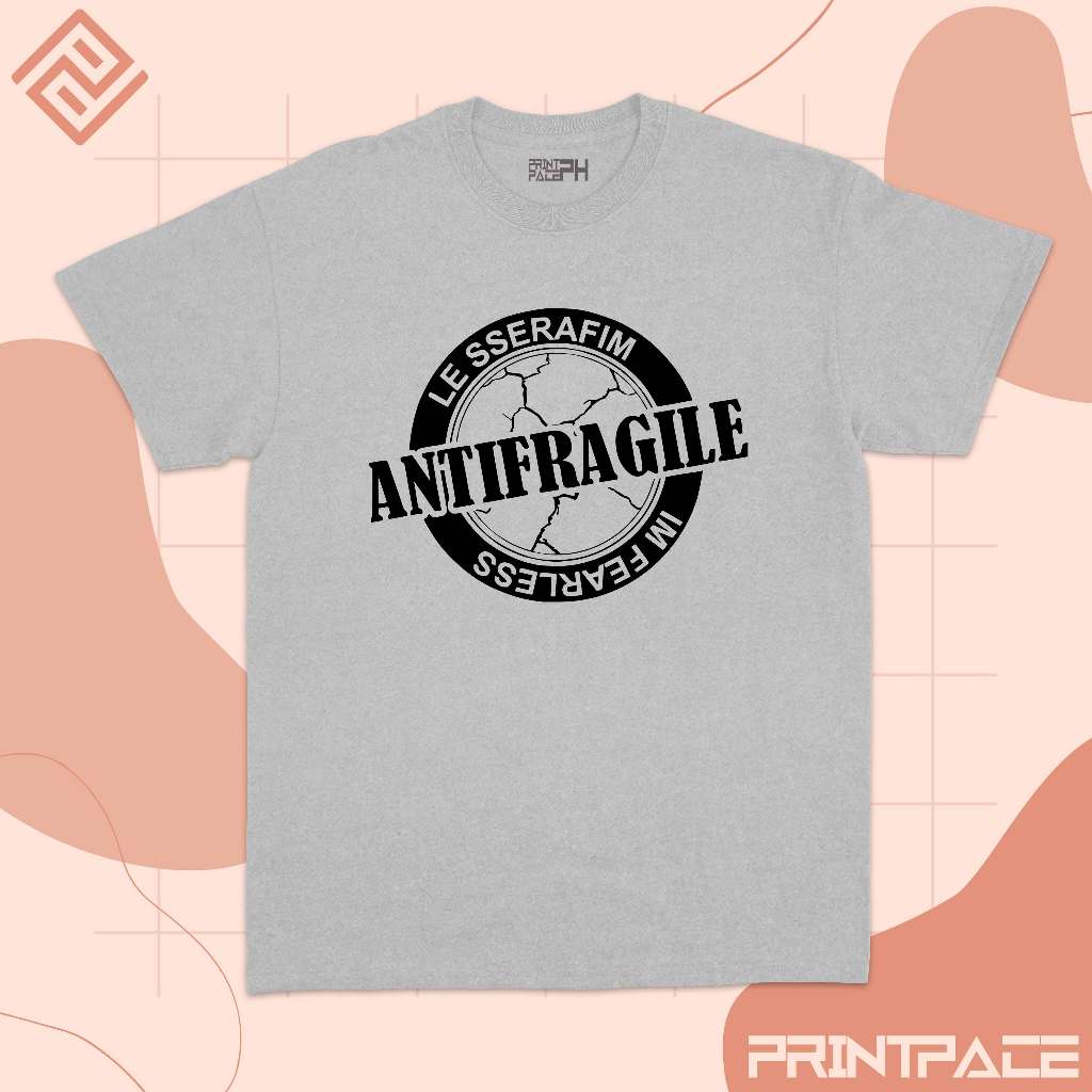 LE SSERAFIM - Anti Fragile Circular Logo Kpop Shirt