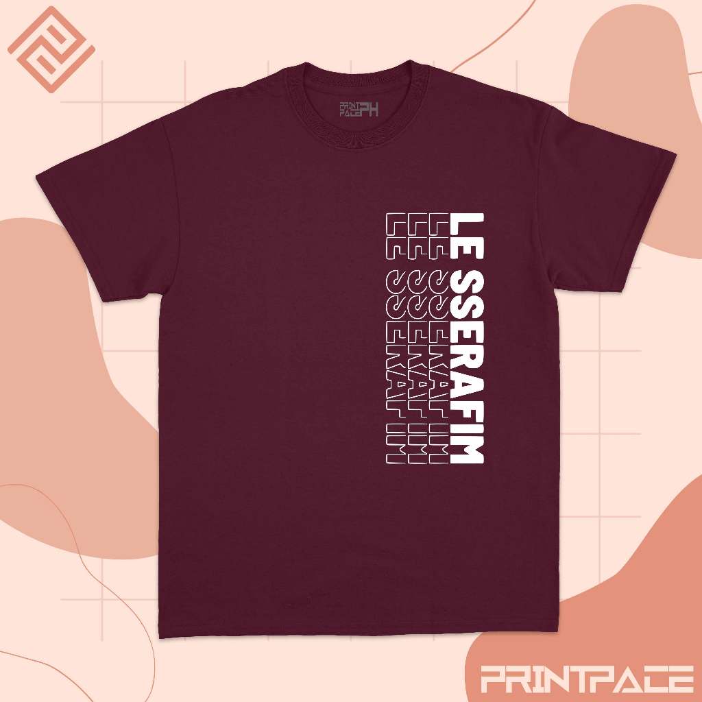 LE SSERAFIM - Typograhy Side Kpop Shirt