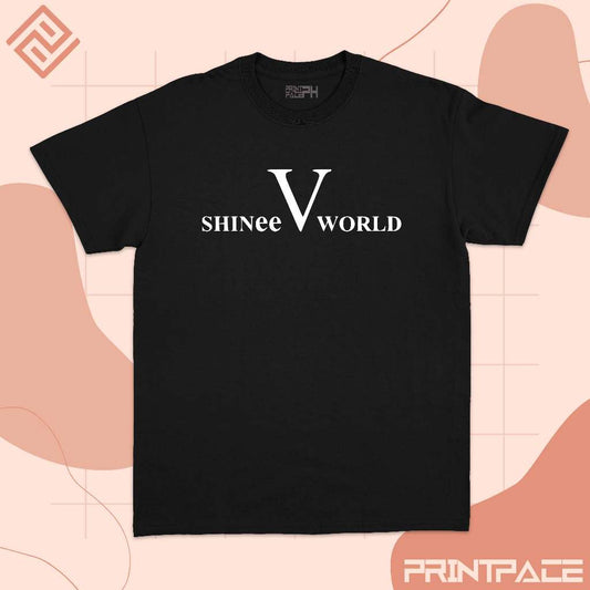 SHINEE - Shinee World V Logo Kpop Shirt