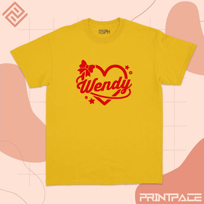 RED VELVET - Wendy Heart Logo Kpop Shirt