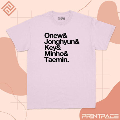 SHINEE - Text Typography Name Kpop Shirt