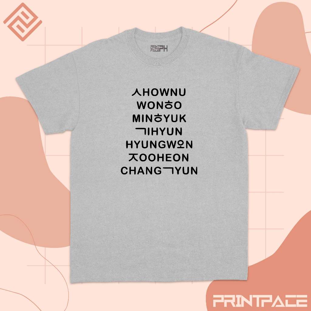 MONSTA X - Classic Name List Kpop Shirt
