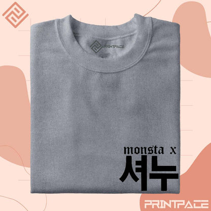 MONSTA X - Typography Pocket Kpop Shirt