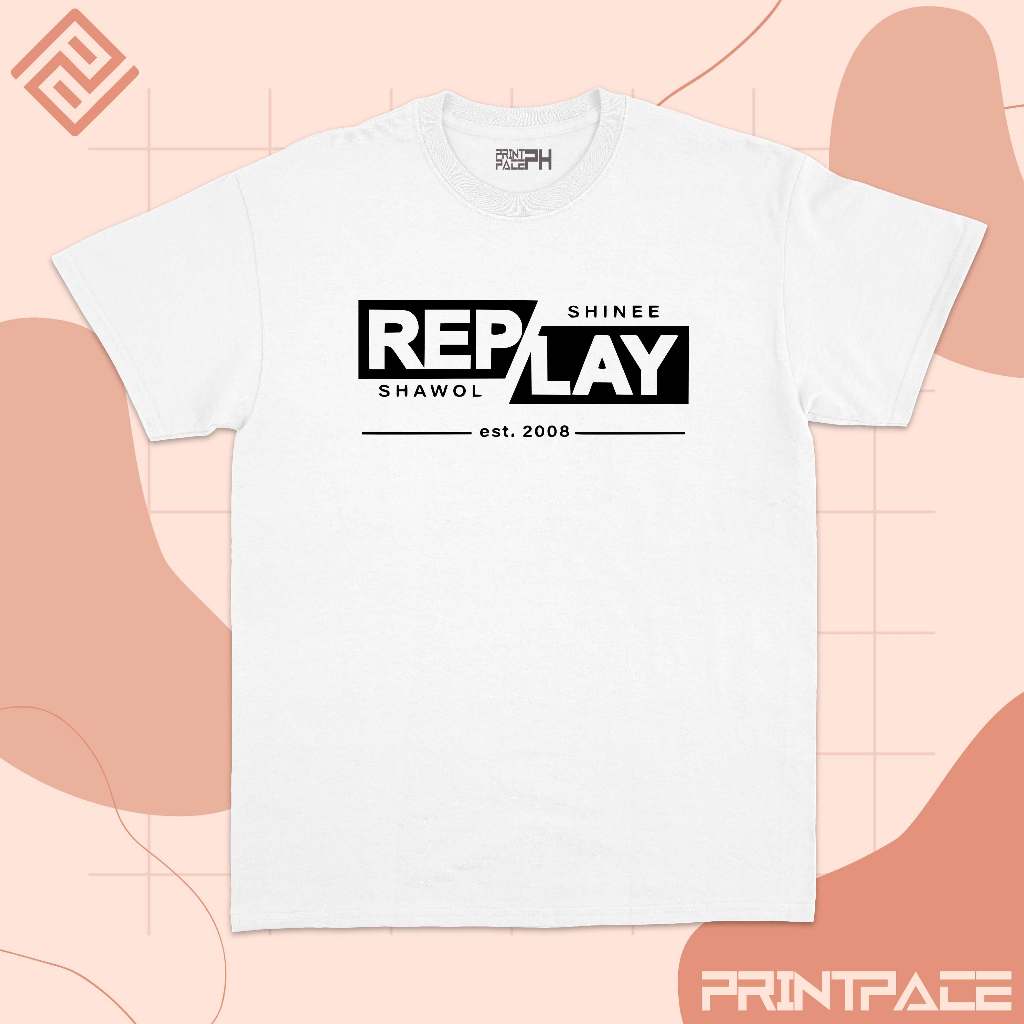 SHINEE - Replay Classic Logo Kpop Shirt