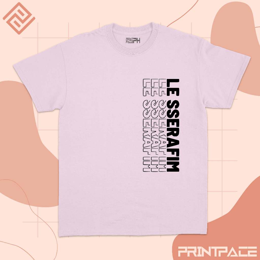 LE SSERAFIM - Typograhy Side Kpop Shirt