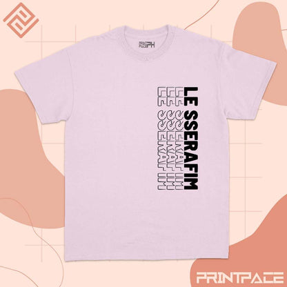 LE SSERAFIM - Typograhy Side Kpop Shirt