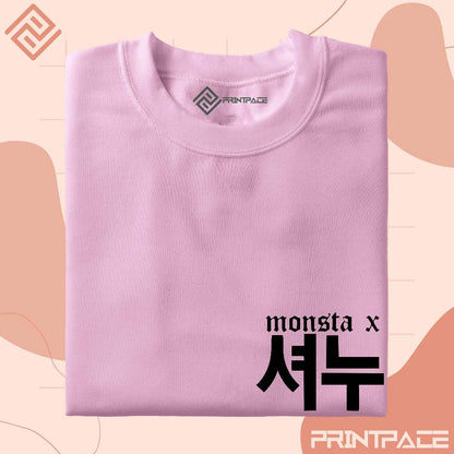 MONSTA X - Typography Pocket Kpop Shirt