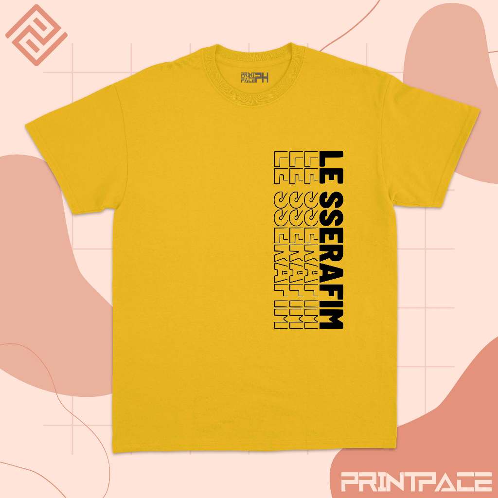 LE SSERAFIM - Typograhy Side Kpop Shirt