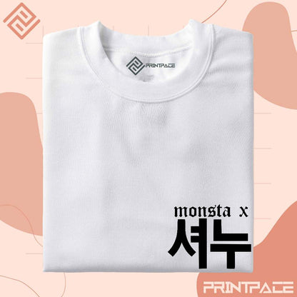 MONSTA X - Typography Pocket Kpop Shirt