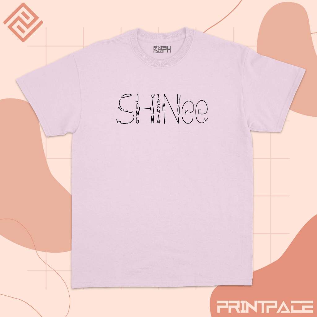 SHINEE - Name Typography Logo Kpop Shirt