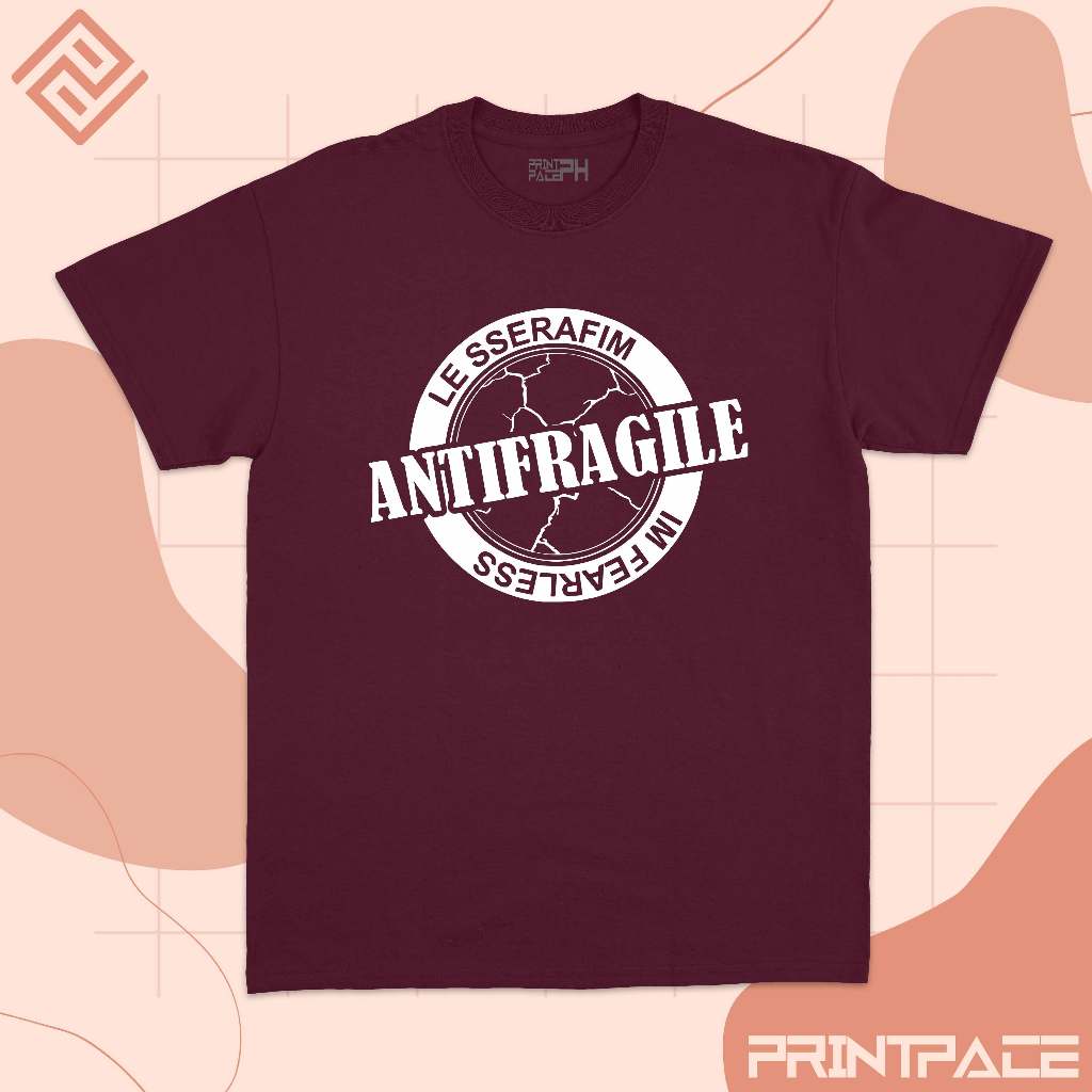 LE SSERAFIM - Anti Fragile Circular Logo Kpop Shirt