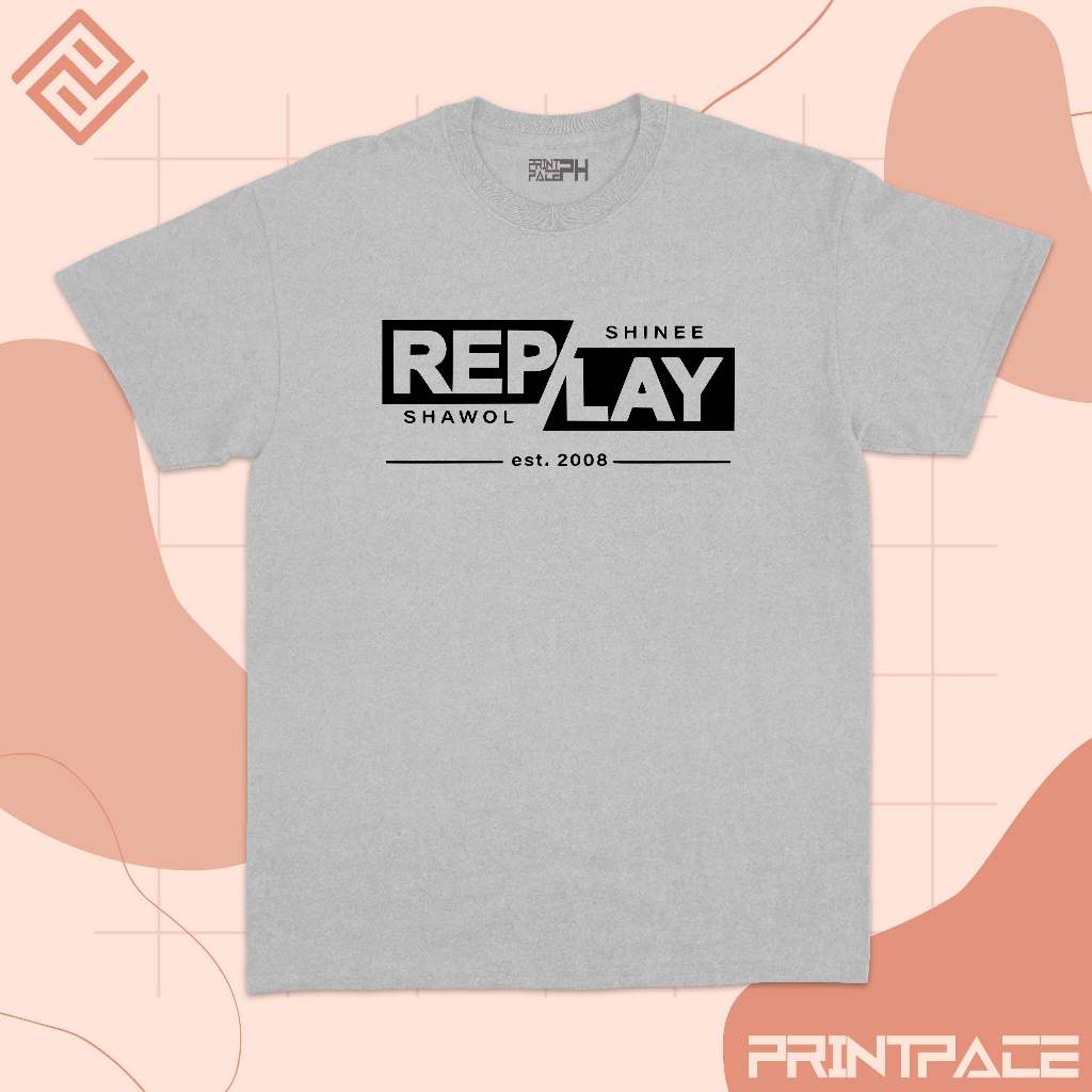 SHINEE - Replay Classic Logo Kpop Shirt