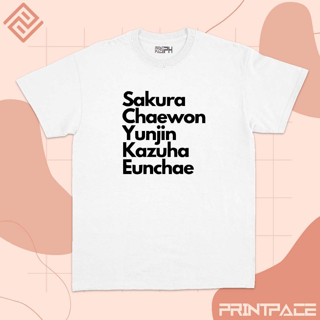 LE SSERAFIM - Name List Kpop Shirt