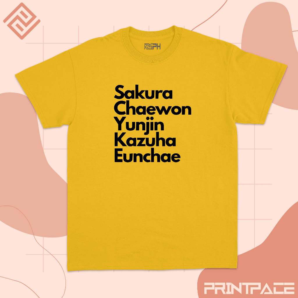 LE SSERAFIM - Name List Kpop Shirt